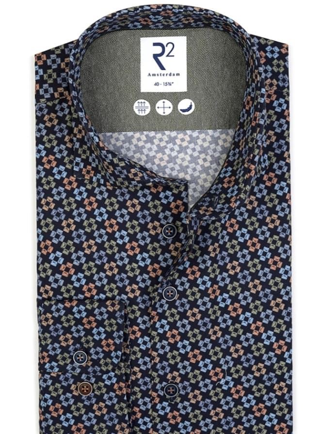 Camisa manga larga de hombre estampada - Imagen 2