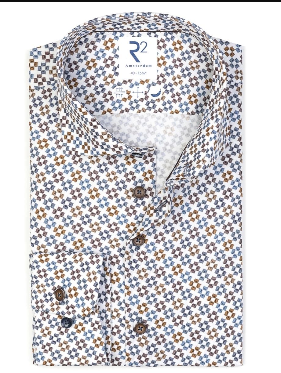 Camisa manga larga de hombre estampada - Imagen 1