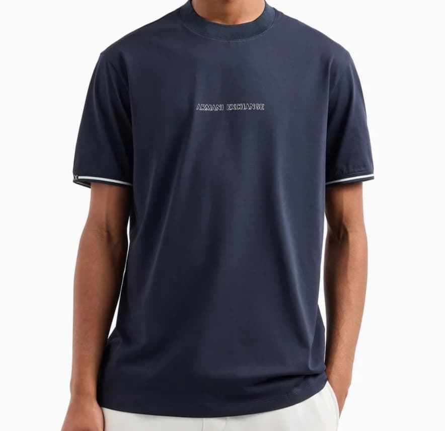 Camiseta manga corta de hombre ARMANI EXCAHNGE , azul marino - Imagen 1