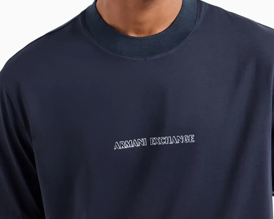 Camiseta manga corta de hombre ARMANI EXCAHNGE , azul marino - Imagen 2