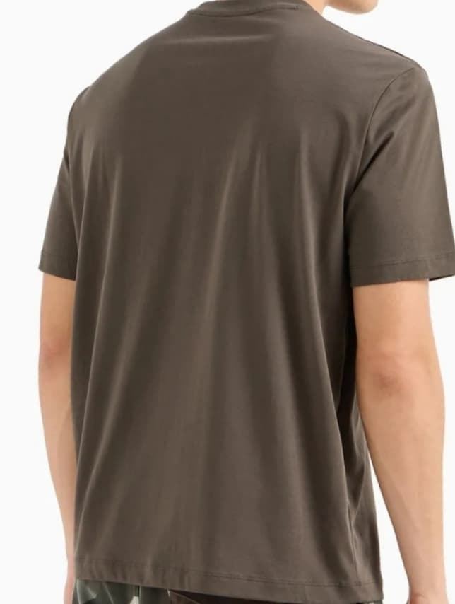 Camiseta manga corta de hombre Armani Exchange con logo de camuflaje - Imagen 3