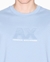 Camiseta manga corta de hombre Armani Exchange con relieve, celeste - Imagen 2