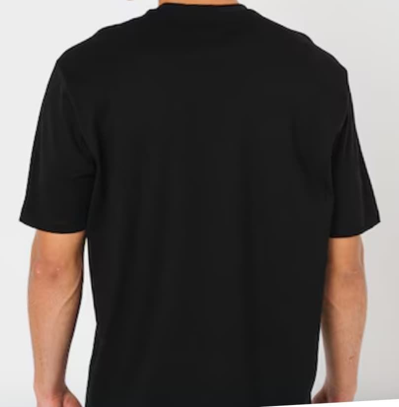 Camiseta manga corta de hombre Armani Exchange, negra - Imagen 3