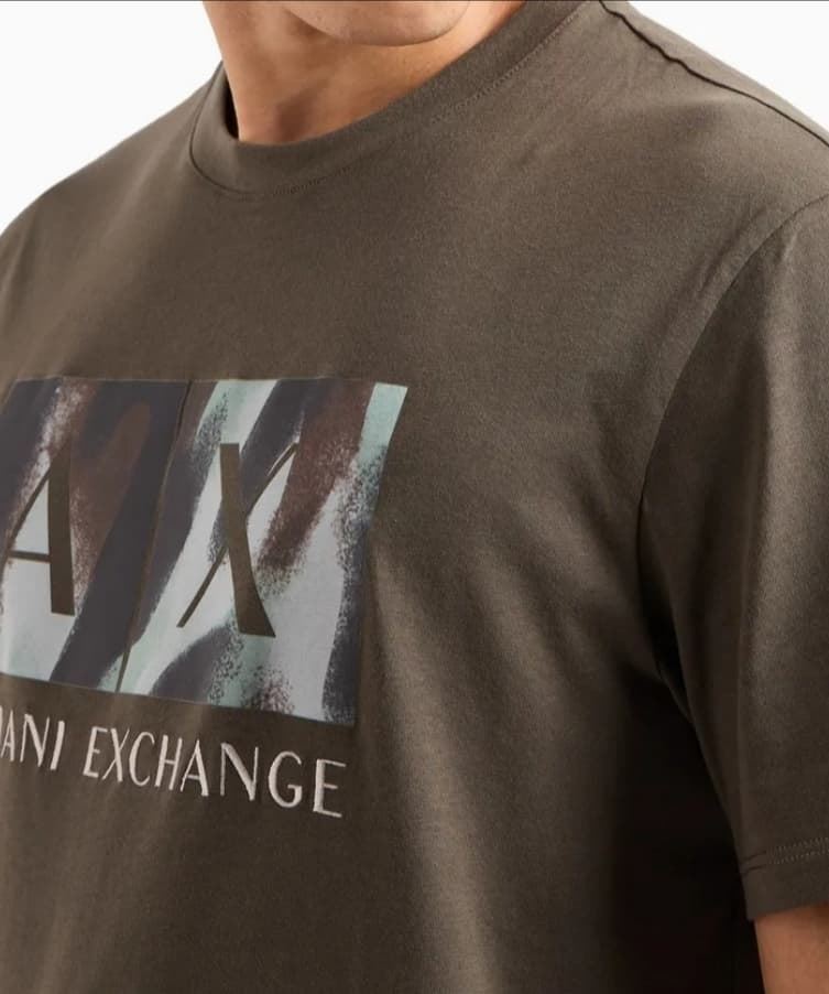 Camiseta manga corta de hombre ARMANI EXCHANGE , verde - Imagen 2