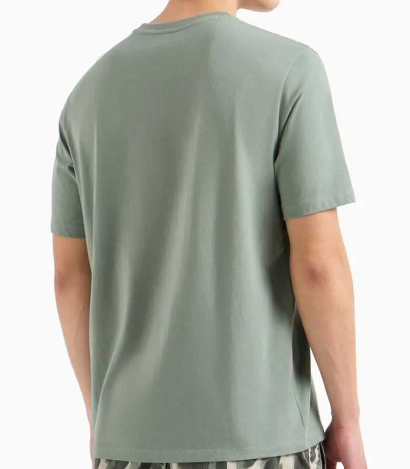 Camiseta manga corta de hombre Armani Exchange, verde - Imagen 2