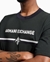 Camiseta oversize Manga corta de hombre Armani Exchange, verde - Imagen 2