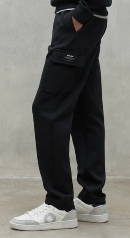 Pantalón cargo de hombre ECAOLF, negro - Imagen 3