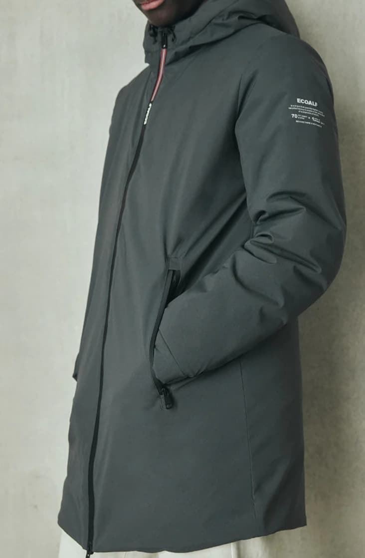 Parka con capucha de hombre ECOALF, verde - Imagen 2