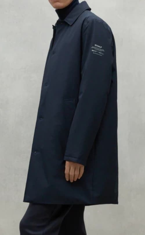 Parka gabardina de hombre ECOALF, azul marino - Imagen 2