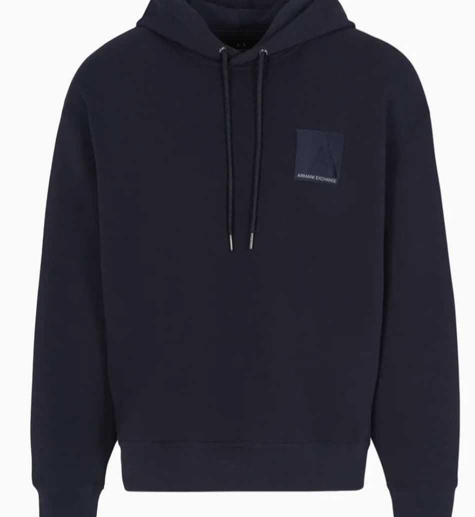 Sudadera con capucha de hombre Armani Exchange, azul marino - Imagen 1