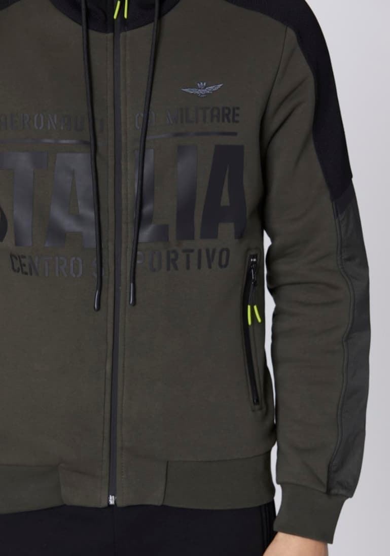 Sudadera de cremallera de hombre de Aeronáutica Militare - Imagen 2